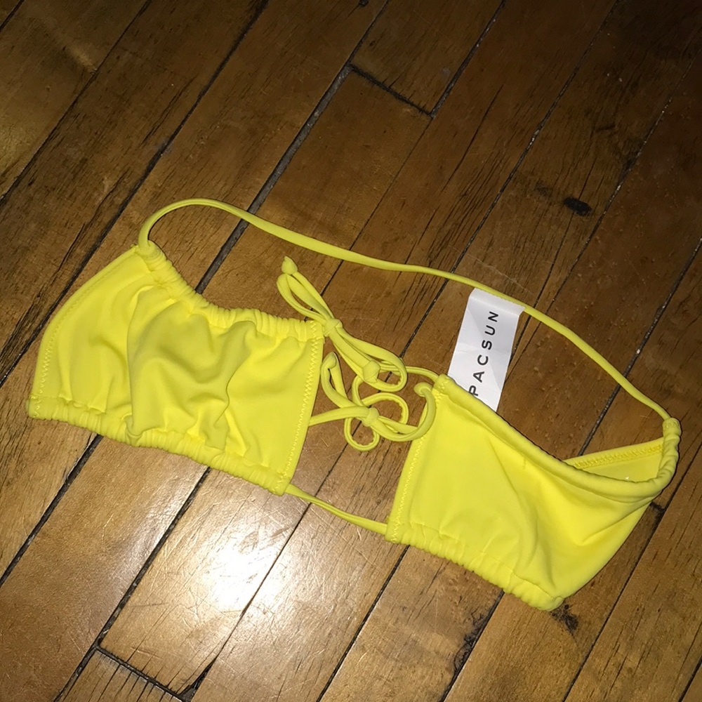 PacSun Yellow‎ Girls' Bandeau Swim Top